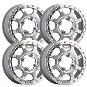 (Set-4) Vision Offroad 351 Flow 17x9 6x5.5 6x139.7 -12mm Grey Wheels 17 inch - Picture 1 of 1