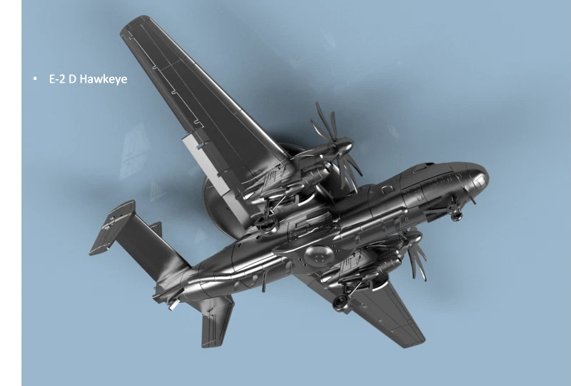 Larsenal	3D 400 089	1:400 Grumman E-2C Hawkeye folded wings x2 - 3D printed - Photo 1/1