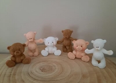 TeddyBär Baby Geburt  Geburtstag Tortendeko Fondant Zuckerfiguren Mädchen Junge  - Bild 1 von 4