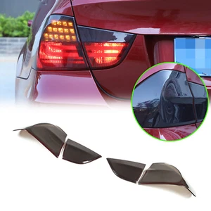 Blackout Tail Light Cover Smoked Lampshade Shell For BMW 3 Series E90 2009-2012 - Picture 1 of 12