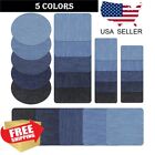 5 Colors DIY Iron on Denim Fabric Patches for Clothing Jeans Repair Kit