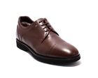 ROBERTO SERPENTINI 22404 Brown Leather Lace-Up Shearling Shoes 41 / US 8