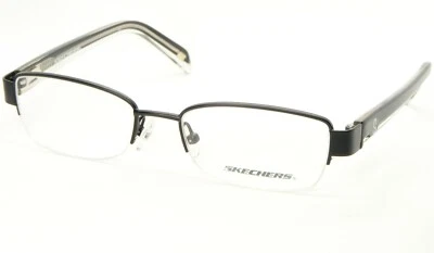NEW SKECHERS Girl's SK 2084 SBLK SATIN BLACK EYEGLASSES GLASSES FRAME 49-17-135 - Image 1 of 4