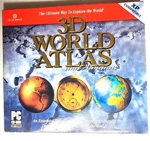 NEW Sealed 3D World Atlas and Almanac PC CD ROM Swift Jewel CDRS726 - Picture 1 of 4
