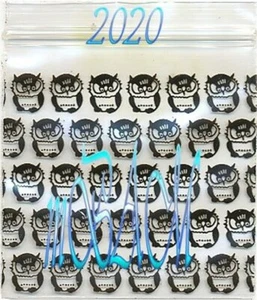 Paquete de 100 mini bolsas de polietileno Black Owls 2020 Apple Zip 2,0X2,0" - Imagen 1 de 12