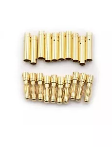 10 Pair 4.0mm 4mm RC Battery ESC Motor Bullet Connector Banana Plug Brushless - Picture 1 of 6