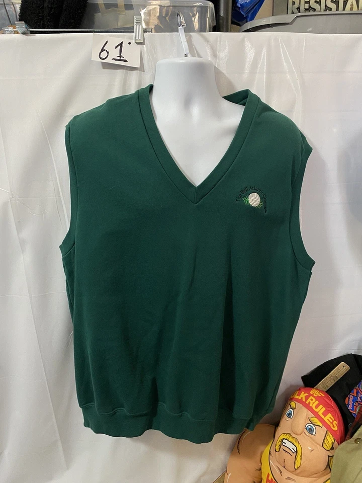 Colete Cross Creek Masculino Decote V Verde Tamanho XL Fabricado nos EUA Bell Atlantic Classic - Imagem 1 de 4