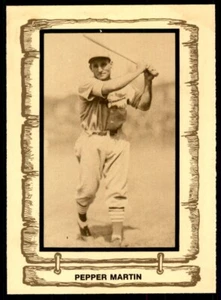 1983 CRAMER BASEBALL LEGENDS SERIES 4 #106 PEPPER MARTIN ST. LOUIS CARDINALS - Picture 1 of 2