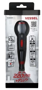VESSEL USB CHARGE BALL GRIP ELECTRIC DRIVER 3 SPEED & TORQUE MODEL 220USB-P1 - Picture 1 of 6