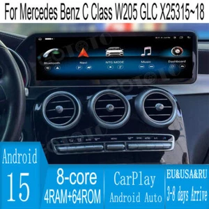 14.9" Car Radio for Mercedes Benz C Class W205 GLC X253 2015-2018 Stereo Upgrade - Picture 1 of 19