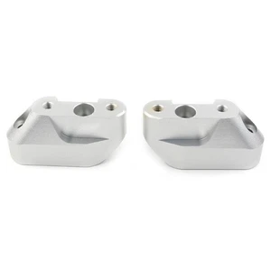 Motorcycle HandleBar Mounts Clamps Risers Fit BMW R1200RS 2015-2018 Silver - Picture 1 of 8