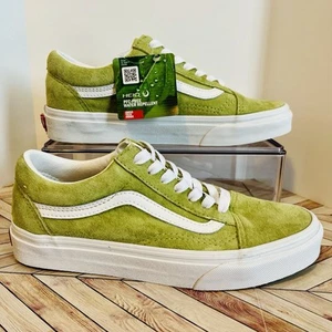 VANS Old Skool M 5.5 W 7 Winter Pear Sneakers Pig Suede Pale Green VN0005UFBYY - Picture 1 of 9