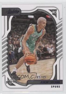 2022-23 Panini Chronicles Absolute Purple /49 Jeremy Sochan #107 Rookie RC - Image 1 of 2