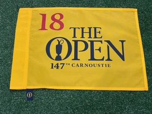 RARE THE OPEN GOLF CHAMPIONSHIP 2018 OFFICIAL PIN FLAG 147th at CARNOUSTIE NEW - Picture 1 of 5