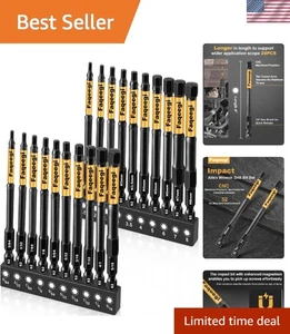20-teiliges Sechskant-Bit-Set - 4 Zoll magnetische CNC-Spitzen für Bohrer & Schraubendreher - Bild 1 von 9