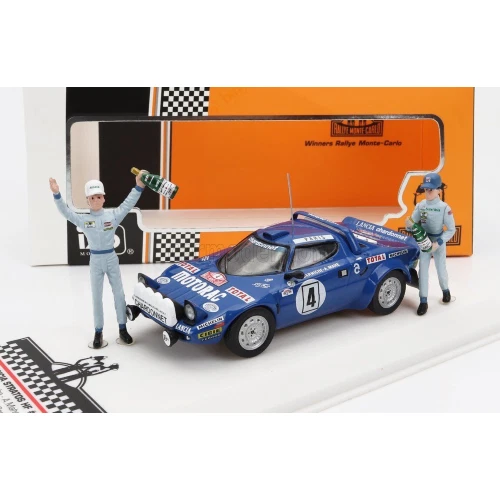 Ixo Model LANCIA STRATOS HF N.4 WINN.RALLY MONTE C.1979 W/FIG.DARNICHE-MAHE 1 43