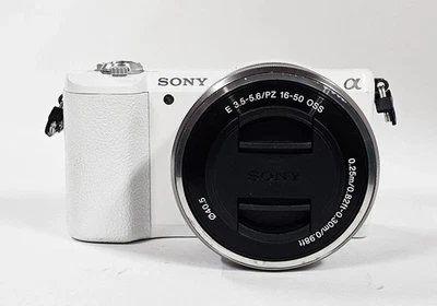 #Sony Alpha a5100 24.3MP(white) w/16-50mm OSS silver Lens kit (5053997/7828594) - Image 1 of 4