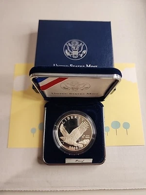 2008 P BALD EAGLE $1 PROOF 2 COIN US MINT COMMEMORATIVE SET  BOX - Image 1 of 4