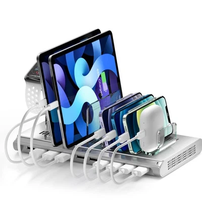 Multi iPad Charging Station - 10 Port USB Charging Station for Multiple Devic... - Image 1 of 4