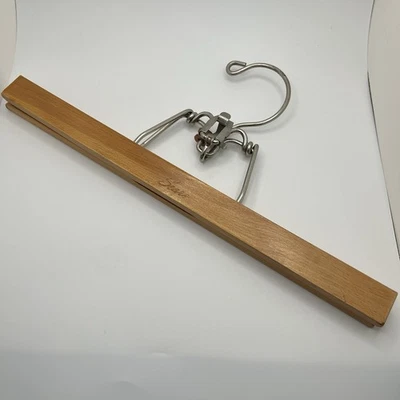"Percha abrazadera para pantalones de madera vintage Sears 12""" Foto 1 de 4