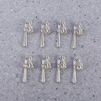 Accessori per tende in metallo da 100 pacchetti Accessori per tende da (argento) - Immagine 1 di 4