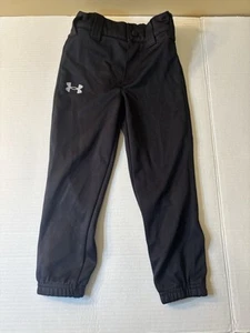 Under Armour Boys Youth Baseball Pants Black Size 4 - Picture 1 of 3