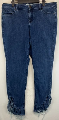 Pantalones de mezclilla Lane Bryant - para mujer talla 16 - azules - tiro medio súper elásticos ajustados (3942) Foto 1 de 4