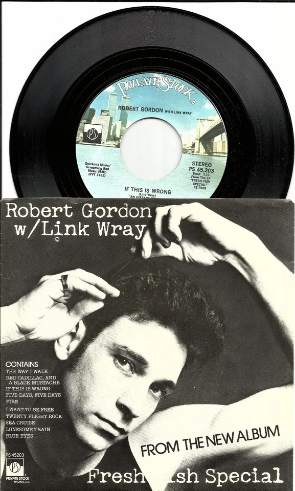 ROBERT GORDON w/ LINK WRAY If this w/ BRUCE SPRINGSTEEN TRK USA 7 INCH VINYL 45  - Image 1 of 1
