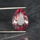 Lab-Created Pink Kunzite 11. Carat Pear Cut Ring Making Loose Gemstone