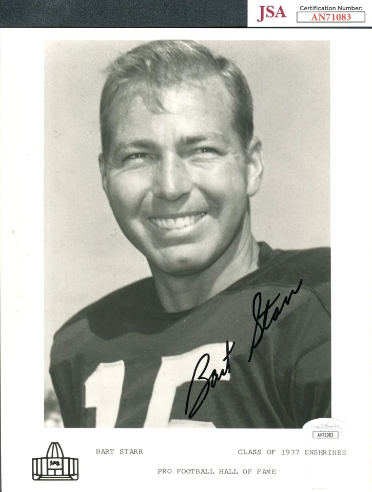 JSA Bart Starr Autographed Signed AUTO 8x10 Photo Green Bay Packers TRB 1388A* - Image 1 of 1