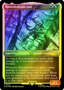 Ratonhnhake:ton Foil Etched Assassin's Creed NM MTG - Picture 1 of 1