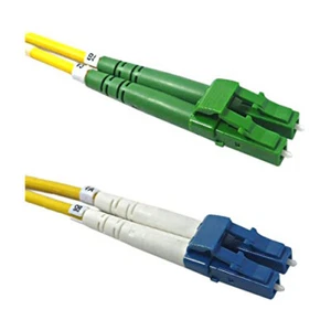20 PACK LOT 1m LC(APC)-LC(UPC) Duplex 9/125 OS2 Singlemode Fiber Yellow OFNR 3FT - Picture 1 of 1