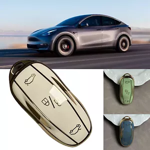 TPU Auto Smart Remote Key Cover Case Fob für Tesla Model 3/X/Y/S Schlüssel - Bild 1 von 17