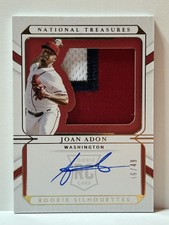 2022 National Treasures Joan Adon Rookie Silhouettes Patch Auto /49 RC Nationals