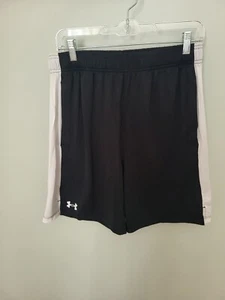 Under Armour UA Pantaloncini da Allenamento Uomo Medium 2.0 Elasticizzati Nero Bianco Activewear - Foto 1 di 8