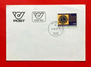 AUSTRIA 1979 S4 LIONS INT'L EUROPA FORUM WIEN ON DRUCKSACHE CARD - Bild 1 von 2