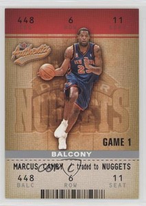 2002-03 Fleer Authentix Balcony /250 Marcus Camby #62