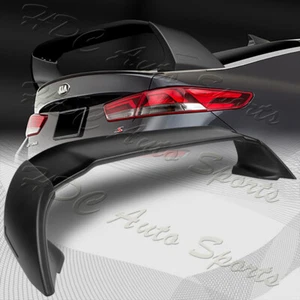 For 2016-2019 Kia Optima K5 Sedan Unpainted Black Rear Trunk Spoiler Wing - Picture 1 of 6