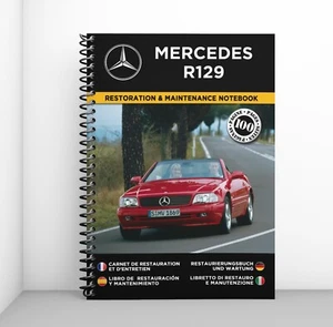 Mercedes R129: Restoration Notebook & Maintenance - FREE SHIPPING WORLDWIDE! - Picture 1 of 8
