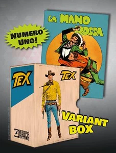 Tex Cofanetto Variant Box Raccoglitore 2024 + Tex 1 Ristampa Logo Verde Bonelli - Foto 1 di 1