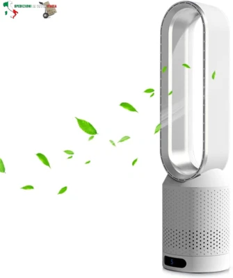 Ventilatori a torre,Ventilatore a piantana Senza Pale,ventilatore con telecomand - Immagine 1 di 4