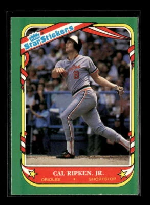 1987 Fleer Star Stickers #101 Cal Ripken, Jr. - Image 1 of 2