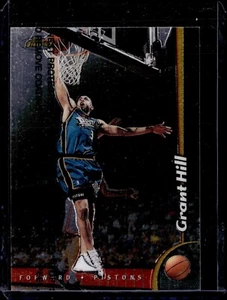 1998-99 Topps Finest with Protector #165 Grant Hill - Detroit Pistons - Picture 1 of 2