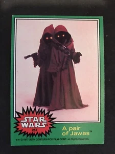 1977 Topps Star War series 4 -Green-Card #257 - A pair of Jawas - Picture 1 of 2