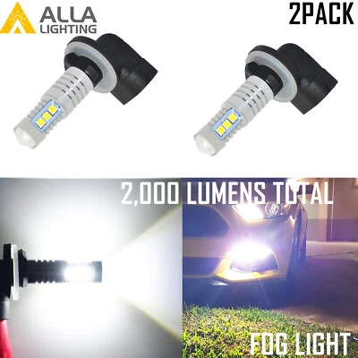 Alla Lighting Xenon White 881 Fog Light Bulb Driving Lamp led Foglights for Cars - Image 1 of 4