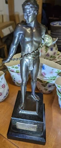 🤼‍♂️ Bronzefigur "Der Ringer" - Vintage Art Deco 🏅 - Picture 1 of 6