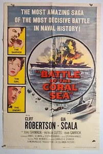 Cliff Robertson SCHLACHT IM KORALLENMEER Original 1sh Vintage Filmplakat - Bild 1 von 1