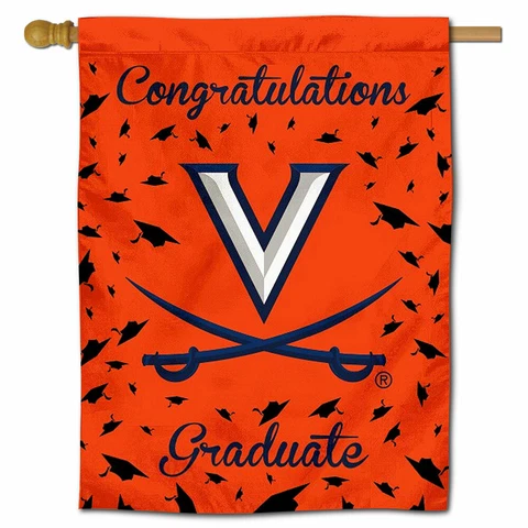 University of Virginia Graduation Gift Decorative Flag Cover