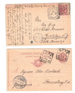 ITALY 1909/10 Postcards, cds VENEZIA & ROMA (2 cards) - Picture 1 of 1