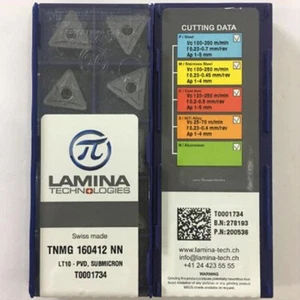 10Pcs TNMG160412NN LT10 TNMG333 CNC Turning Carbide inserts PVD Coating - Picture 1 of 2